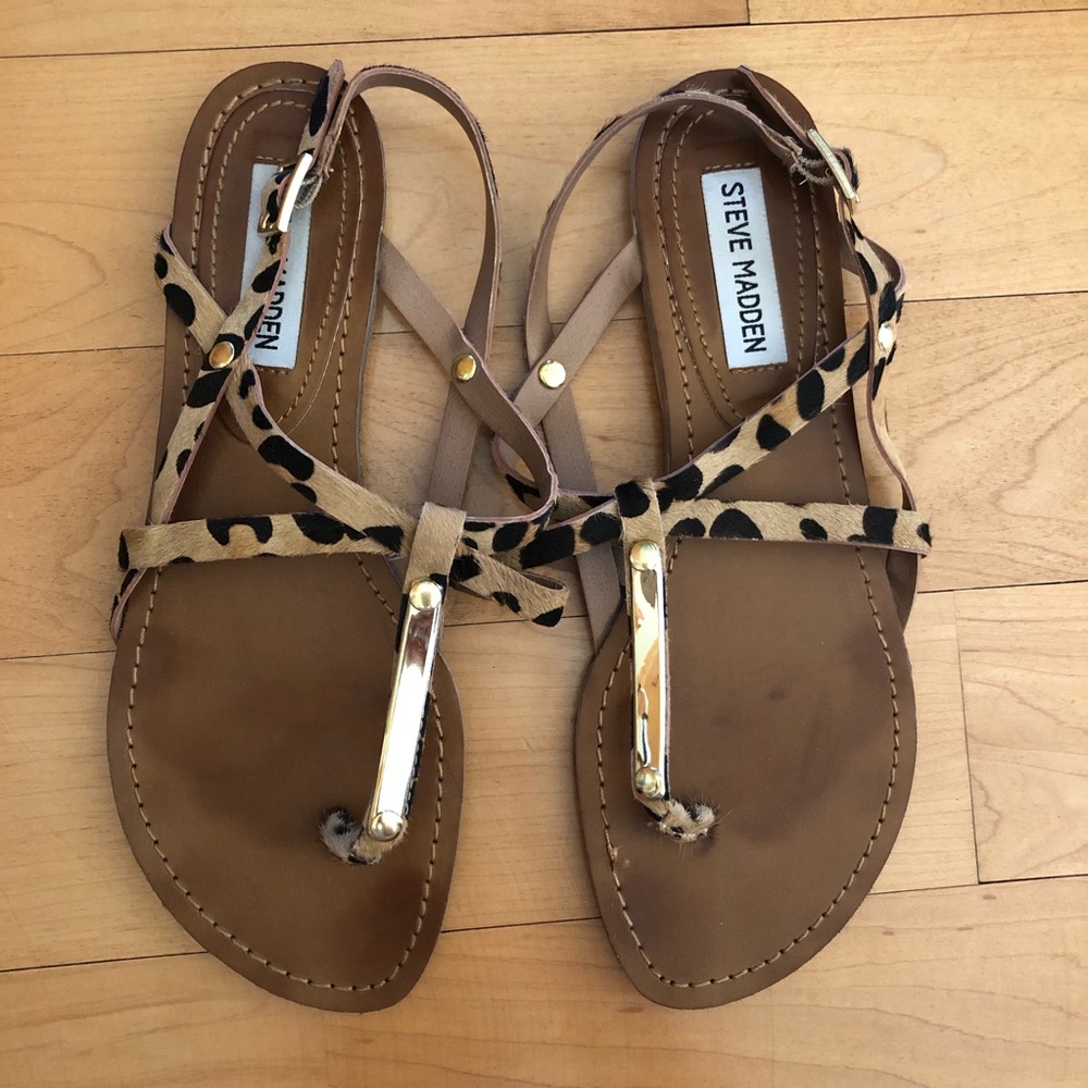 Steve Madden Leopard sandals